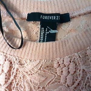 Forever 21 long sleeve lace shirt